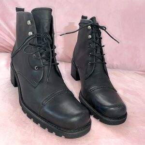 Franco Sarto Black Heeled Boots